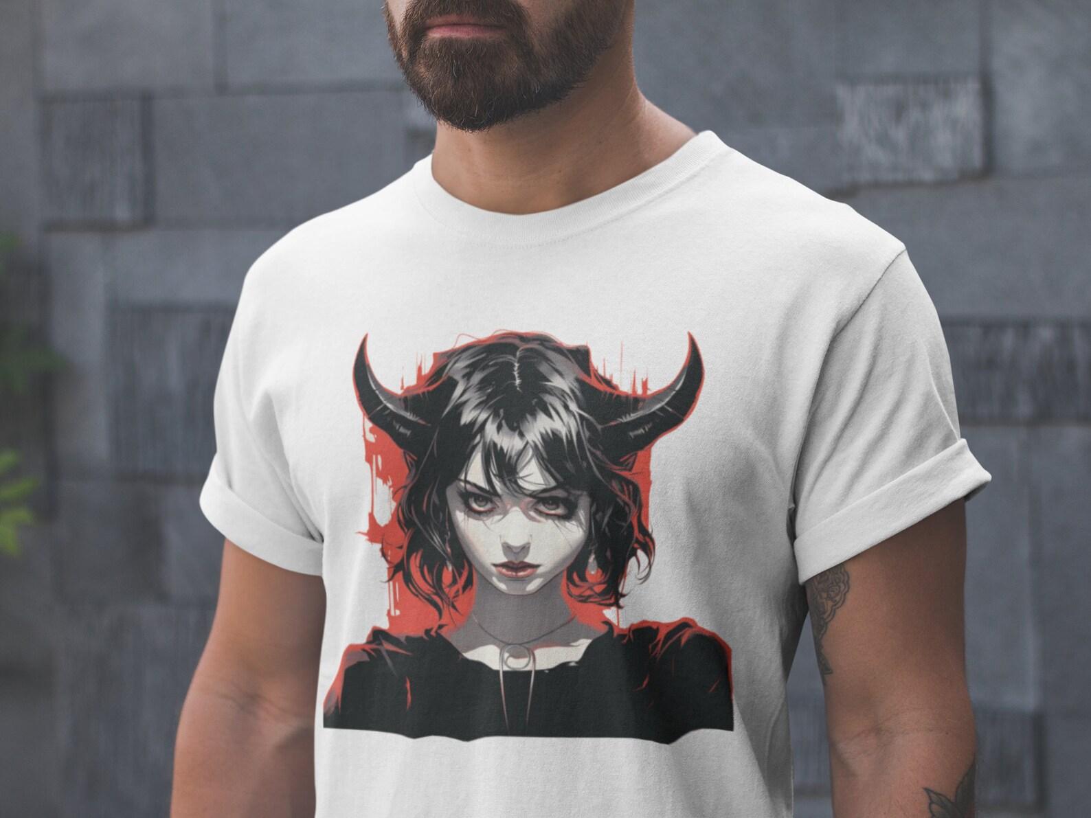 Evil Woman T-Shirt: Dark Gothic Temptress - %100 Cotton Tee S
