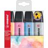 STABILO BOSS Resaltador Pastel Set de 4 Colores 70-4-4