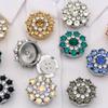 Sophisticated Dress Cuff Links Sparkling Multi Tone Glass Design Comfortable Daily Wear Solution