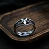 European & American Fashion Retro Smile Face Multi-layer Open Silver Ring - Trendy Korean Punk Simple Design for Women