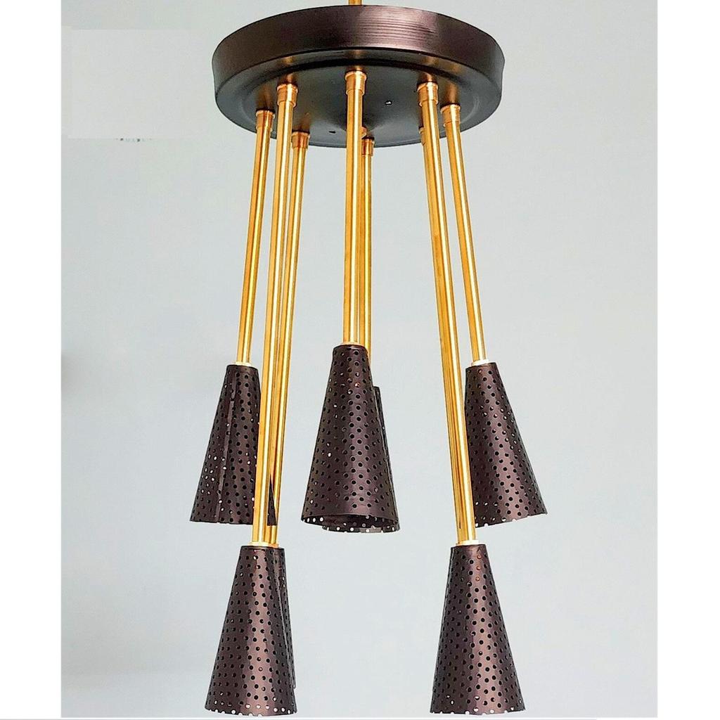 Modern Perforated Shade Cone Flush Mount Lamp Stylish Illumination Dining Room Light Fixture Perfect Gift For Anyone