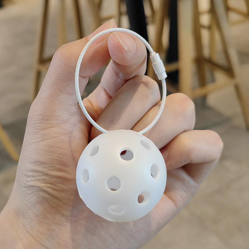 Cultural Creative Pickleball Keychain Ornament - Mini Pendant New Year Gift