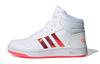 Hoops 2.0 Mid Signal White Pink Bambini FW7610