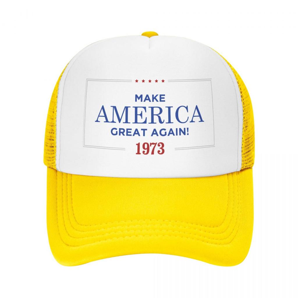 Classic Custom Years Birthday Old Gift Making America Great Since 1973 Trucker Hat Adjustable Baseball Cap Spring Snapback Caps