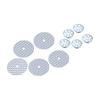10Pcs/5Sets Silver ulation Panel Repair Kit 6715468 N90335004 ulation Panel Gasket Attachment Repair Kit Car Accessories