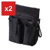 Kutsuwa Stationery Apron Bag Holder, Black