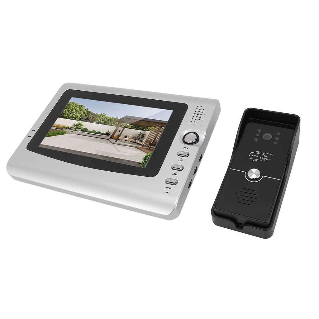 Video Doorbell 7 Inch Color Screen Clear Image Visual Intercom Doorbell Security System for Home Indoor EU Plug 100 to