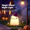 Cute Magician Night Light USB Rechargeable Bedside Nightlights Dimming For Children's Halloween Party Holiday Gifts Bedroom Deco