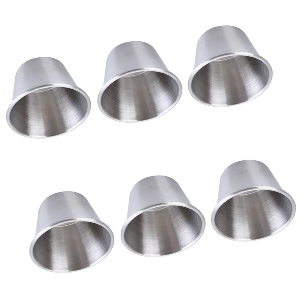 6PCS Outdoor Stainless Steel Wine Glass Unbreakable 70ml Portable Wine Cup for Camping