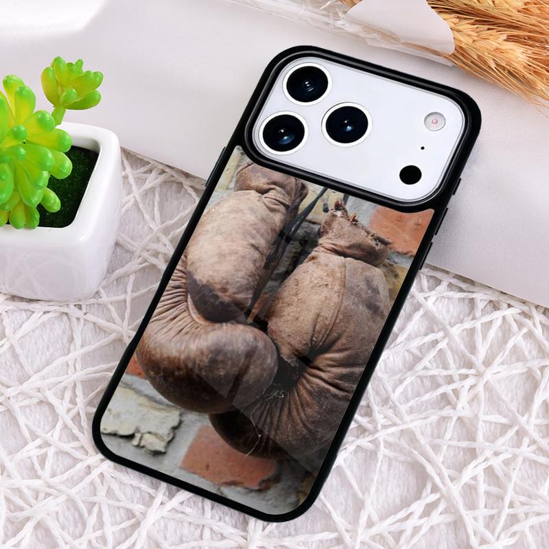 Boxing Gloves Hanging On a Wall Phone Case for iPhone 17 Air 16 15 11 12 14 13 Pro Max Shockproof Cover