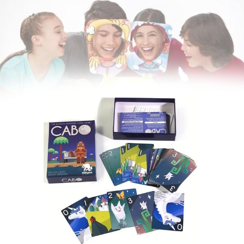 Cabo Gra Karciana Wersja Angielska Wciągająca Gra Planszowa Zarządzania Pamięcią Dla 2-4 Graczy