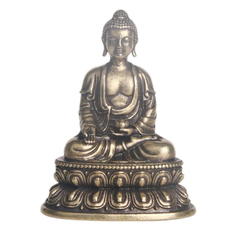 

Small Buddha Statue Yakushi Nyorai Promotes good recovery from protection from and good 46mm [Seated (Medicine Buddha)] health, illness, protection,