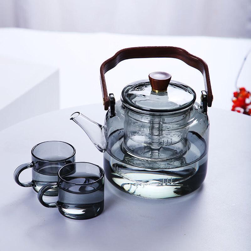 Blue Moon High Borosilicate Glass Teapot Set