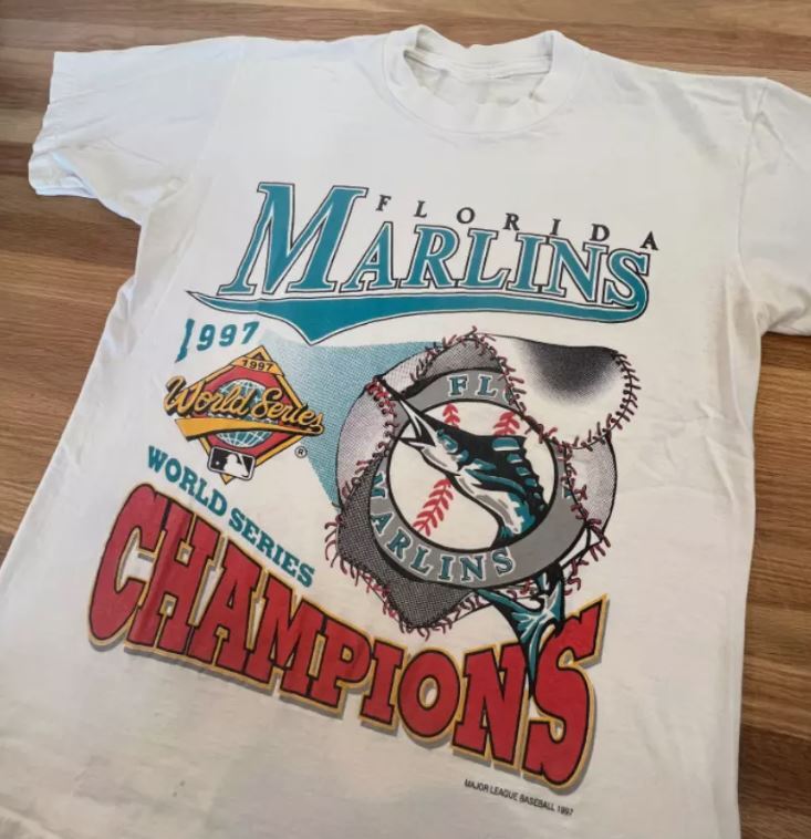 

Футболка Florida Marlins Champs World Series 1997 Подарок для фанатов 2XL