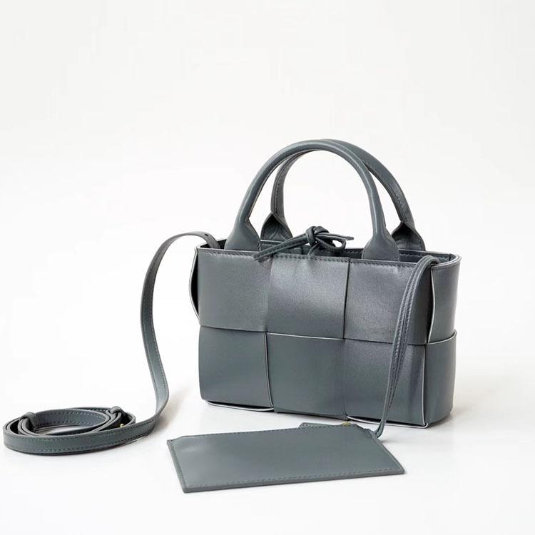 Gaoding Full Leather Vegetable Basket Inside And Outside Sheepskin Woven Handbag Mini Tote Bag Women's Single Shoulder Crossbody Bag