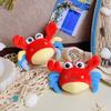 Plush Crab Keychain Toy With Polyester Filling For Kids And Adults