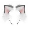 Cosplay Foxes Ear Headband Woman Students Carnivals Anime Character Hairband Cat Ear Headbands Plush Christmas Hair Hoop