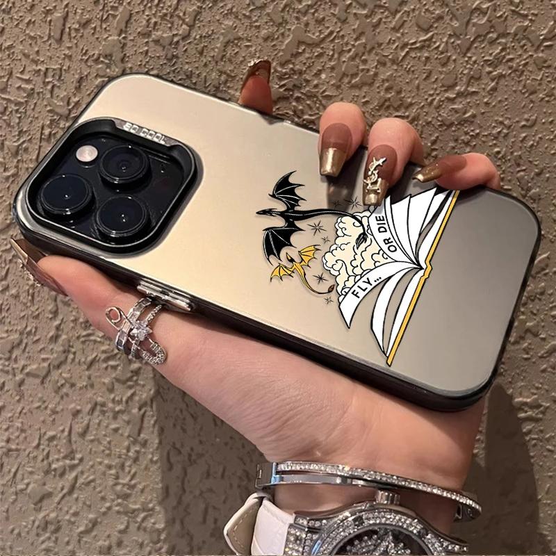 Plating Case for Samsung Galaxy S25 S24 Ultra S23 S22 S21 Plus FE A56 A36 A26 5G A16 A06 4G Note 20 Cool Dragon Wings Back Cover