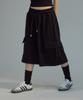 UNKNOWN PLANET Daily Wide Sweat Cargo Shorts Pants Black