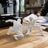 Collectible Superhero Theme Items 3D Printed Hollow Mesh Figurine, Creative Spider Style Action Pose Small Decorative Accents for Cars Desktop