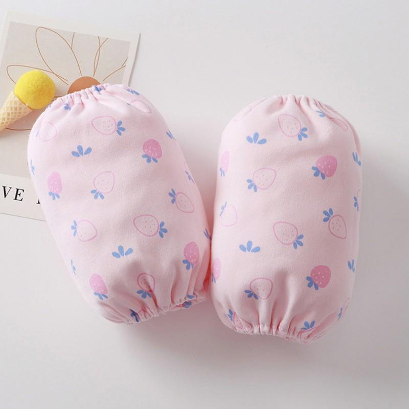 Baby Cotton Sleeve Covers Waterproof Anti-dirty Cartoon Patterns Toddlers Girls Boys