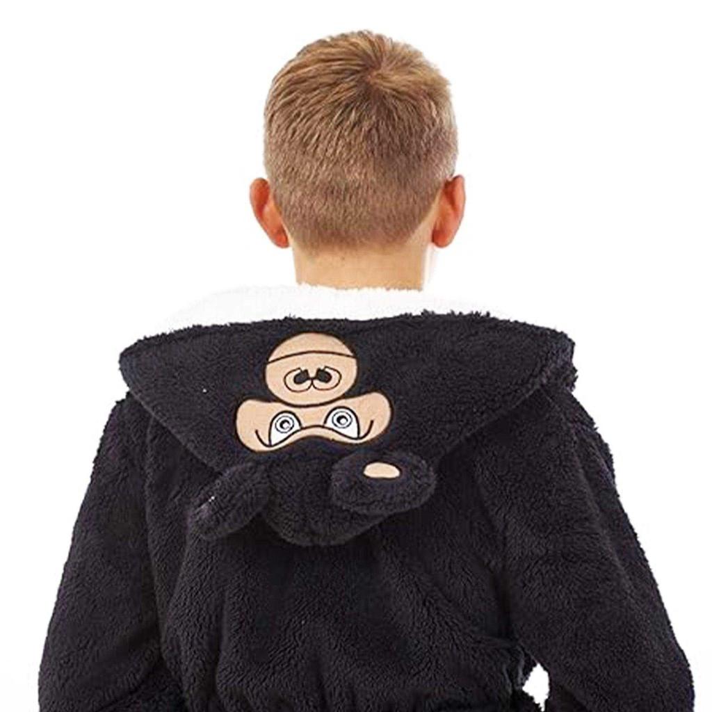 Keanu Childrens/Kids Gorilla Head Dressing Gown