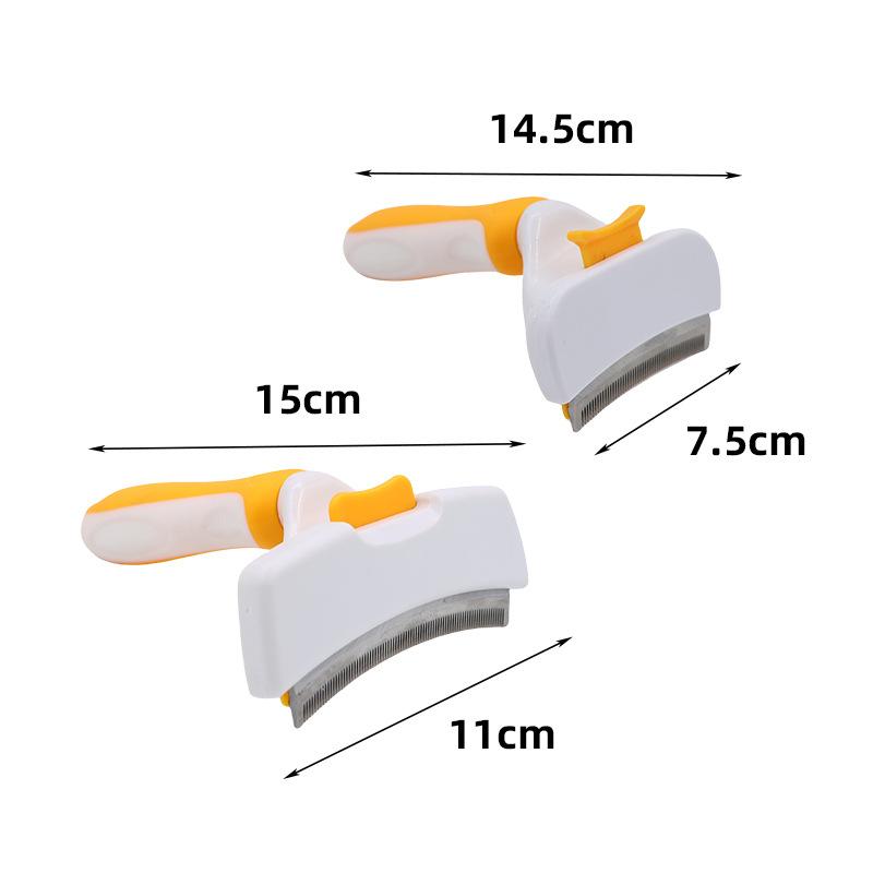 Cat Comb, One-click Press To Clean Cat Hair, Thin Comb, Pet Hair Removal Comb, Floating Hair Removal Comb, Hair Scraping Brush