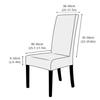 1pc PU Leather Waterproof Chair Cover Elastic Chair Slipcover Solid Colour Chair Case Protector for Dining Room Hotel Banquet