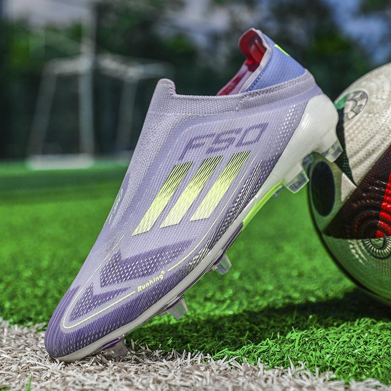 Neue Low-Top Fußballschuhe für Herren und Damen, atmungsaktiv, mit langen Stollen, gebrochenen Stollen, für Kunstrasen-Training, Fußballschuhe