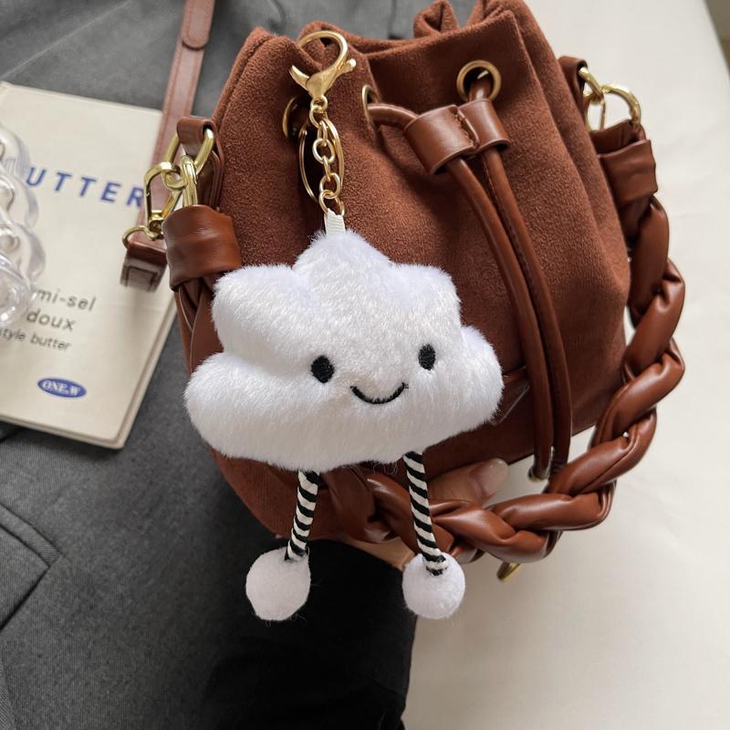 Women's Shoulder Sanding Bags Feminine Crossbody Bag Casual Corded Bags Travel and Shopping Bag