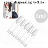 1/2/5pcs 5ml Clear Spray Dispenser Bottle Portable Refillable Vacuum Pump Lotion Spray Travel-size Dispenser for Essence Toner