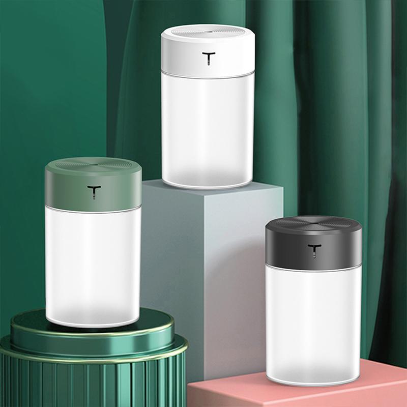 Umidificator de aer portabil Difuzor de aromoterapie cu pulverizare dublă cu ultrasunete Mini pulverizator Umidificator de ulei esențial USB