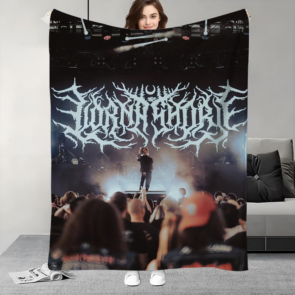 L-Lorna Shore Rock Band Music Blanket Design Lightweight  For Dorms, Naps, Living Room, Office,Sofa,All-Season
