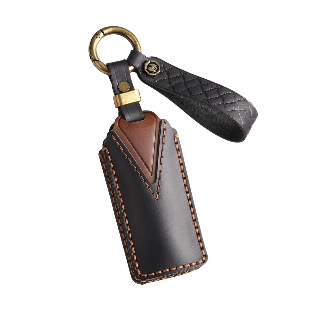 Genuine Leather Retro Key Cover for GAC Trumpchi GS4, New M8, and GS7 Cars