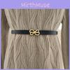 Fashion Genuine Leather Belt For Women With Alloy Buckle For Casual And Office Wear