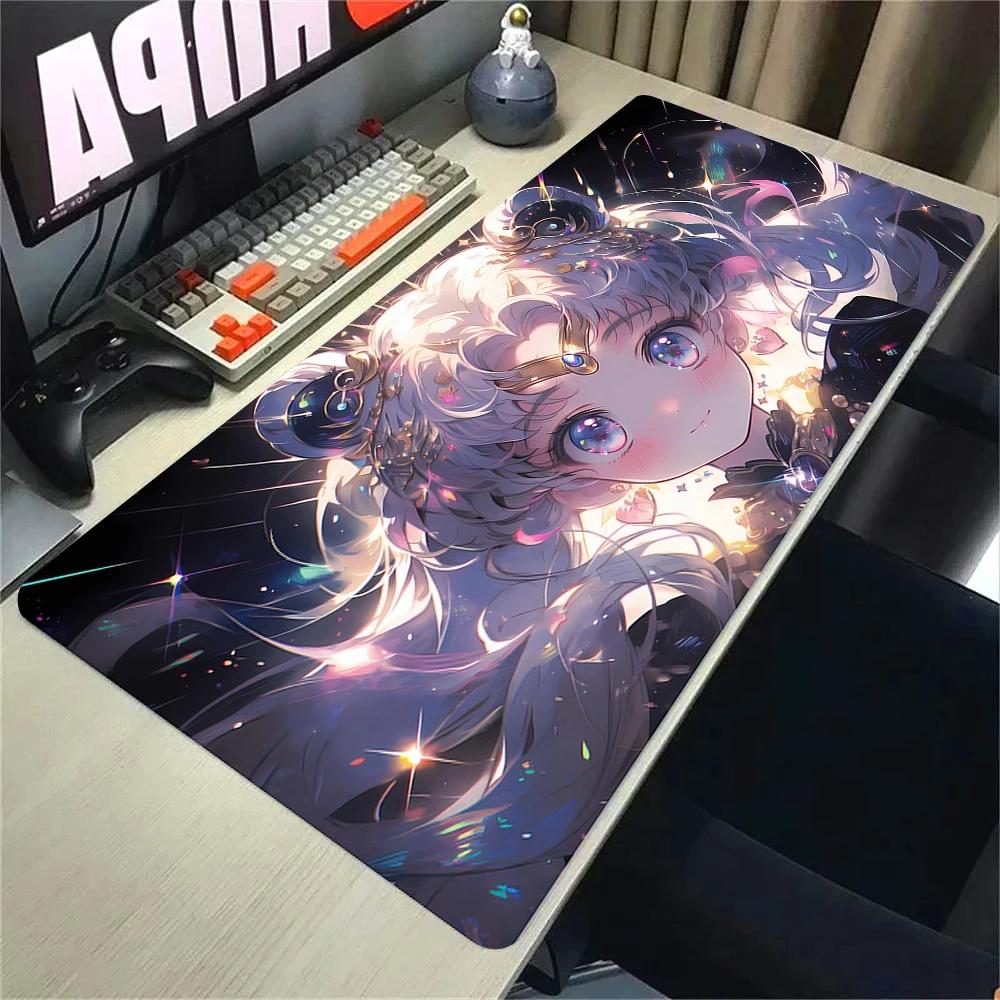Kawaii Mouse Pad Office Computer Desk Mat Rubber Mouse Mats Gamer Keyboard Beautiful Girls Mousepad Cabinet Cute Pc Gaming