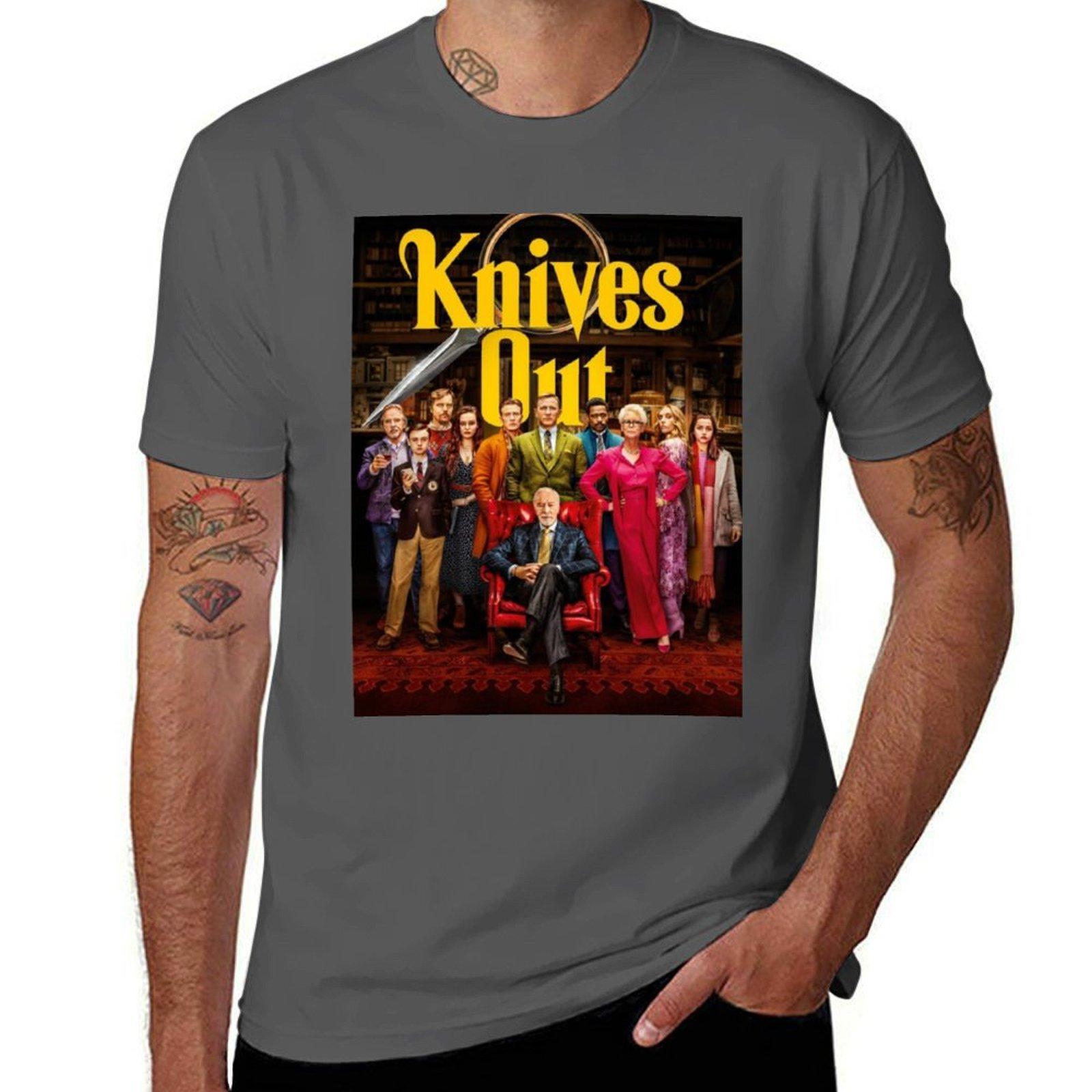

knives out movie T-Shirt anime t shirts for man man t shirts high quality luxury brand T-Shirt 4XL