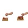 Fingertrainingsgerät mit Holzschiene zur Rehabilitation, Hand-Augen-Koordinationsübung, Steckbrett aus Holz, Trainingshilfe