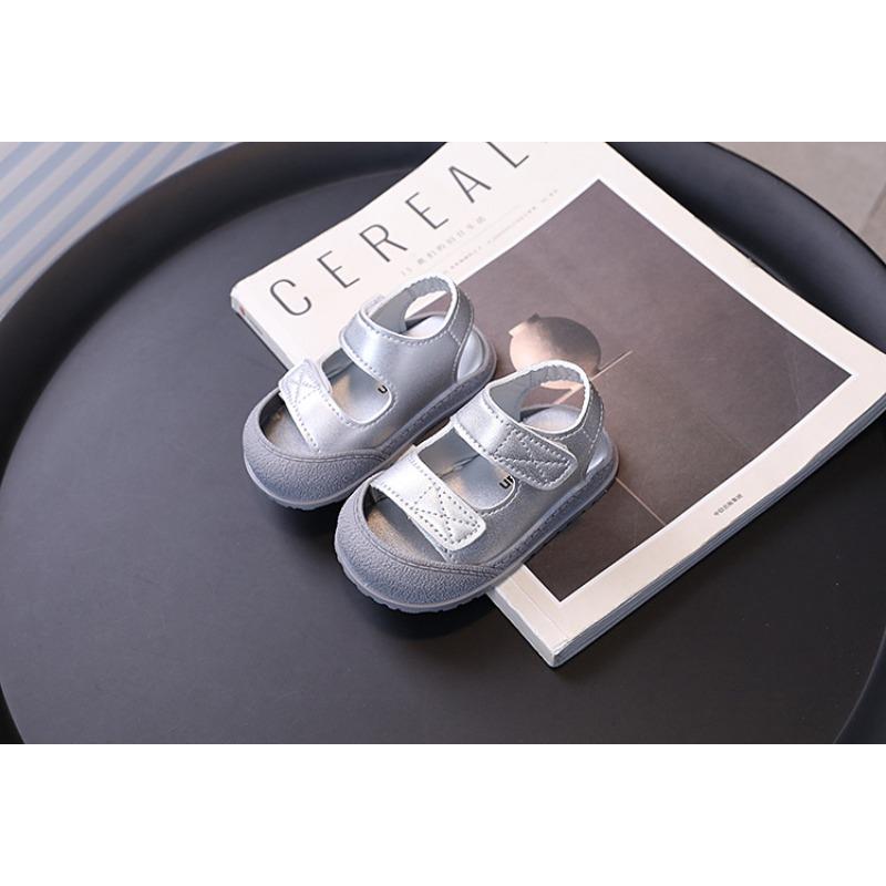 Summer Baby Soft Sole Walking Sandals, Closed-Toe Anti-Collision Beach Shoes for Infant Boys Girls