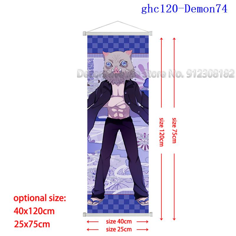 Demon Slayer Scroll Poster Kamado Tanjirou Canvas Painting Nezuko Classic Wall Art Pictures for Living Room Home Decoration