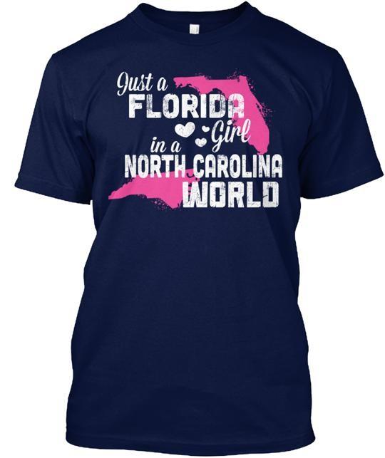 Florida Girl Nc World T-Shirt Made in the USA Size S to 5XL S