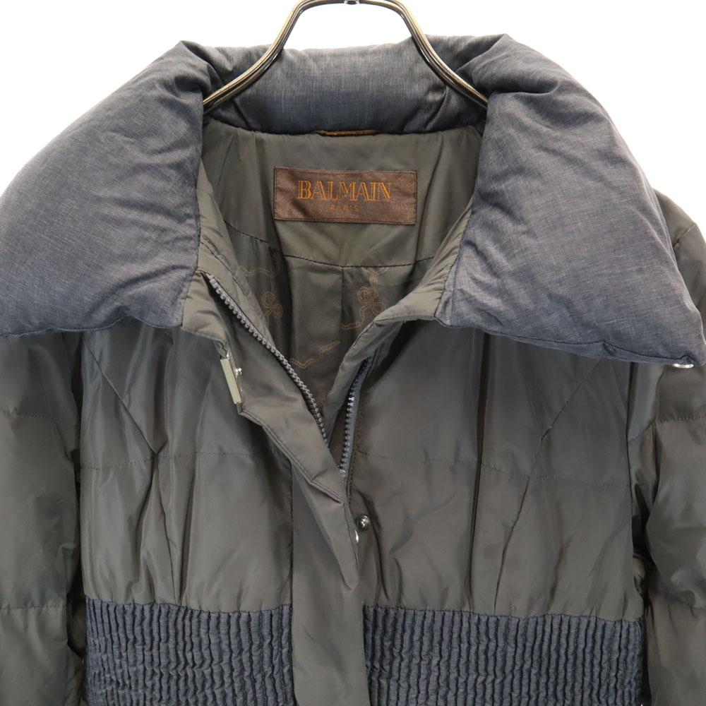 Balmain Down Jacket L Gray Women Used