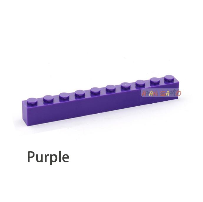 20PCS Thick 1x10 DIY Building Blocks Figures Bricks Educational Creative Size Compatible With Brands Toys for Children 6111