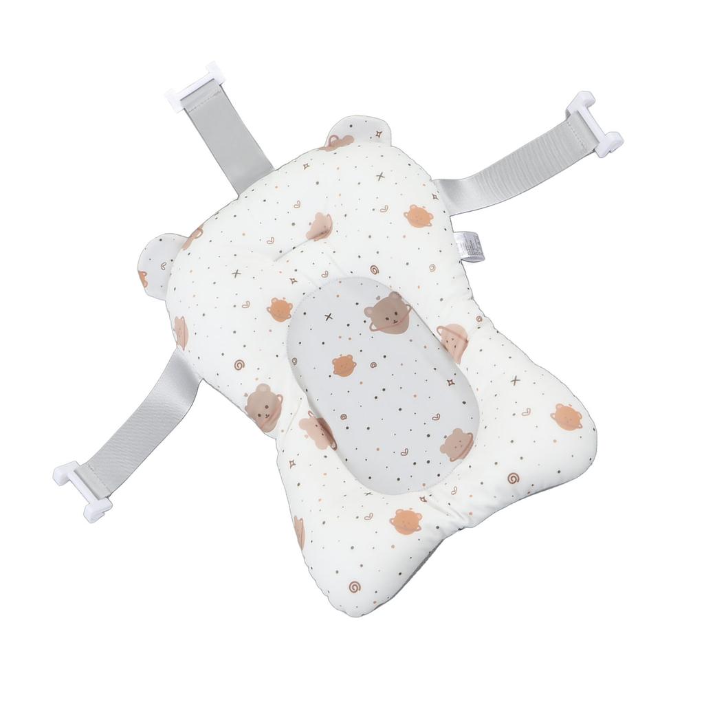 Tapis de bain pour bébé Antidérapant Doux Séchage Rapide Léger Assis et Couché Coussin de bain pour nourrisson pour nouveau-né