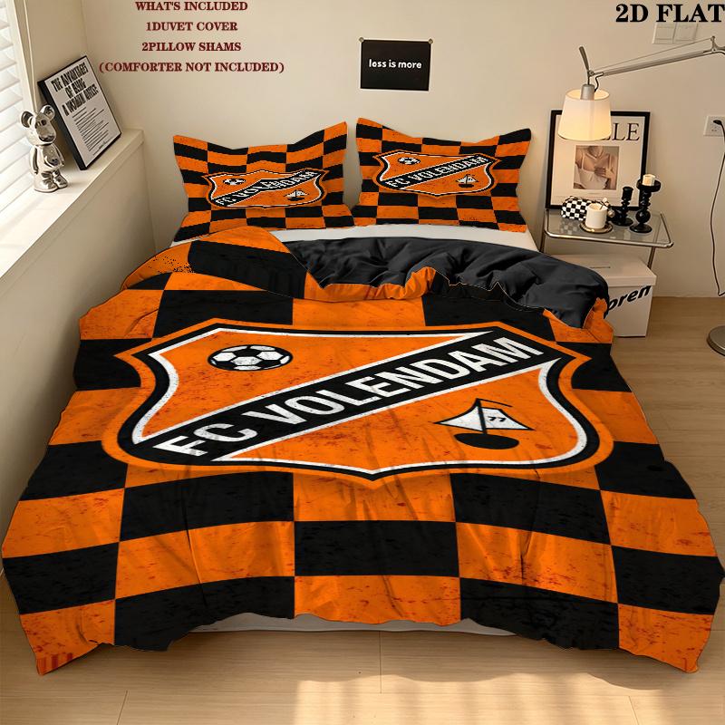 Fc Volendam Bedding Quilt Set Quilt Cover Pillowcase Home Decoration Birthday Gift (1 * duvet cover + 2 * pillowcase, without core)