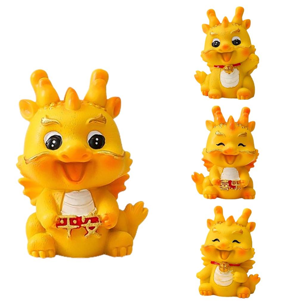 Niedliches Harz Drachen Auto Ornament für Abschluss, Einweihung und Partys