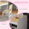 Kids Desk and Chair Set for 3-6 Years with Storage Drawer, Study Table and Chair for Children - White