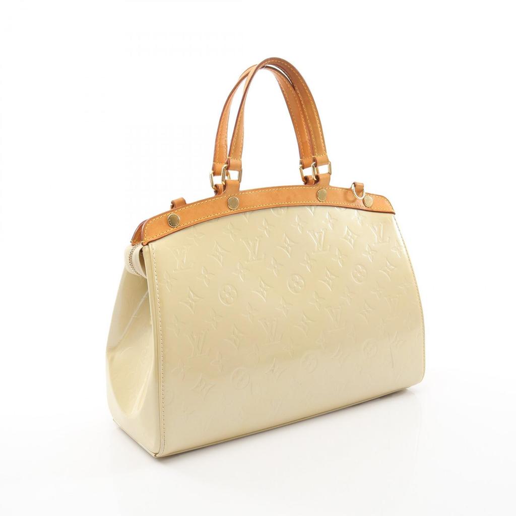 Used LOUIS VUITTON Blair MM 2WAY Handbag M91456 Vernis leather Beige Bron Corall Used Women