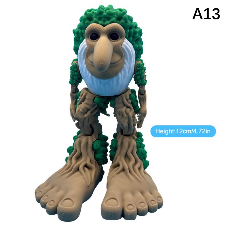 Italienisches Brainrot Spielzeug 3D-gedruckte Puppe Tung Tung Sahur Figur Tralalero Tralala Hai-Figur Schreibtischornament Geschenke Heimdeko