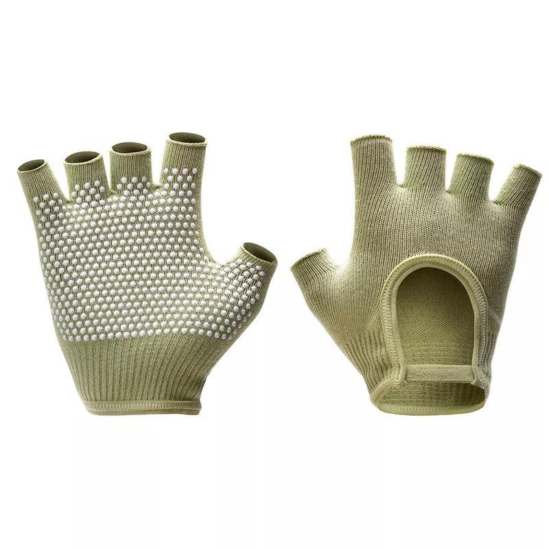 Professionelle Damen Yoga Pilates Fitness Handschuhe Handgriffe Rutschfest Baumwolle Warm Schweißfest für Fitnessstudio Übung Training